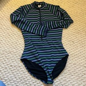 J Crew long sleeve one piece swimsuit